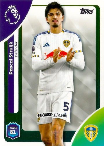 Figurina Pascal Struijk - Premier League 2026 Trading Cards
 n. 328 - Topps