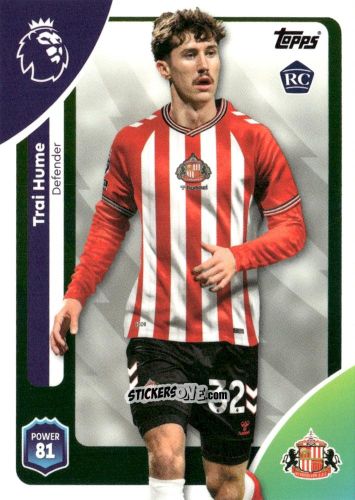 Cromo Trai Hume - Premier League 2026 Trading Cards
 n. 345 - Topps