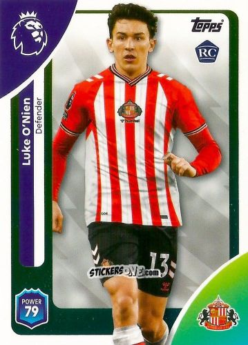 Cromo Luke O'Nien - Premier League 2026 Trading Cards
 n. 347 - Topps
