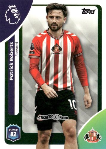Figurina Patrick Roberts - Premier League 2026 Trading Cards
 n. 355 - Topps