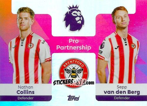 Sticker Nathan Collins / Sepp van den Berg - Premier League 2026 Trading Cards
 n. 364 - Topps