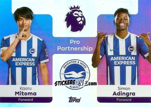 Cromo Kaoru Mitoma / Simon Adingra - Premier League 2026 Trading Cards
 n. 365 - Topps