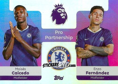 Cromo Moisés Caicedo / Enzo Fernández - Premier League 2026 Trading Cards
 n. 367 - Topps