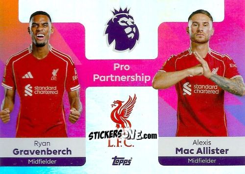 Figurina Ryan Gravenberch / Alexis Mac Allister - Premier League 2026 Trading Cards
 n. 371 - Topps