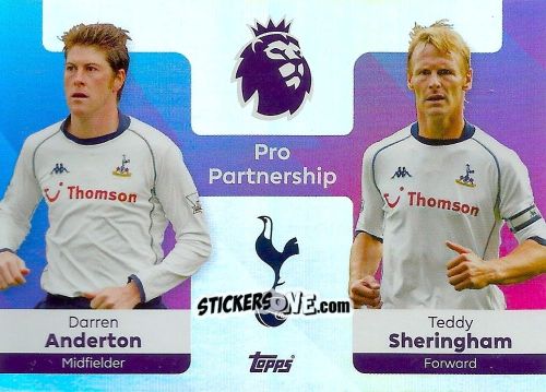 Figurina Darren Anderton / Teddy Sheringham - Premier League 2026 Trading Cards
 n. 377 - Topps