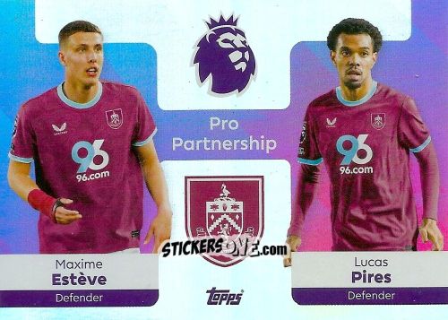 Figurina Maxime Estève / Lucas Pires - Premier League 2026 Trading Cards
 n. 379 - Topps
