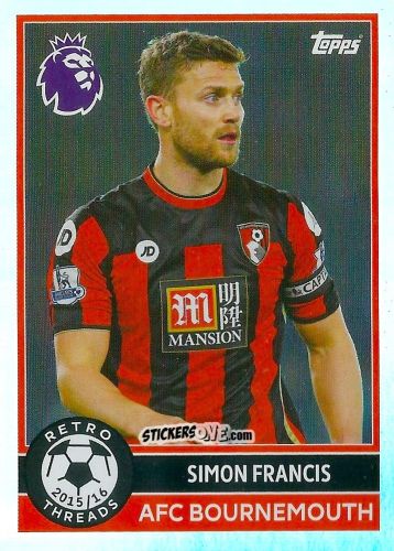 Sticker Simon Francis - Premier League 2026 Trading Cards
 n. 383 - Topps