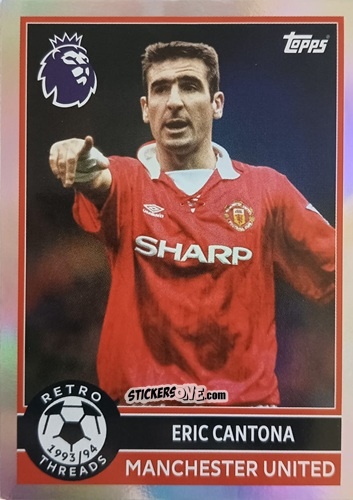Figurina Eric Cantona - Premier League 2026 Trading Cards
 n. 384 - Topps