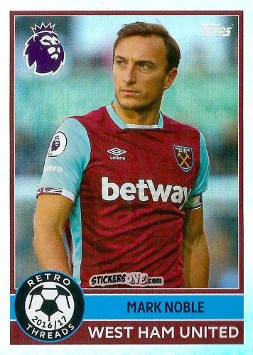 Cromo Mark Noble - Premier League 2026 Trading Cards
 n. 397 - Topps
