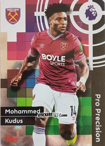 Sticker Mohammed Kudus - Premier League 2026 Trading Cards
 n. 417 - Topps