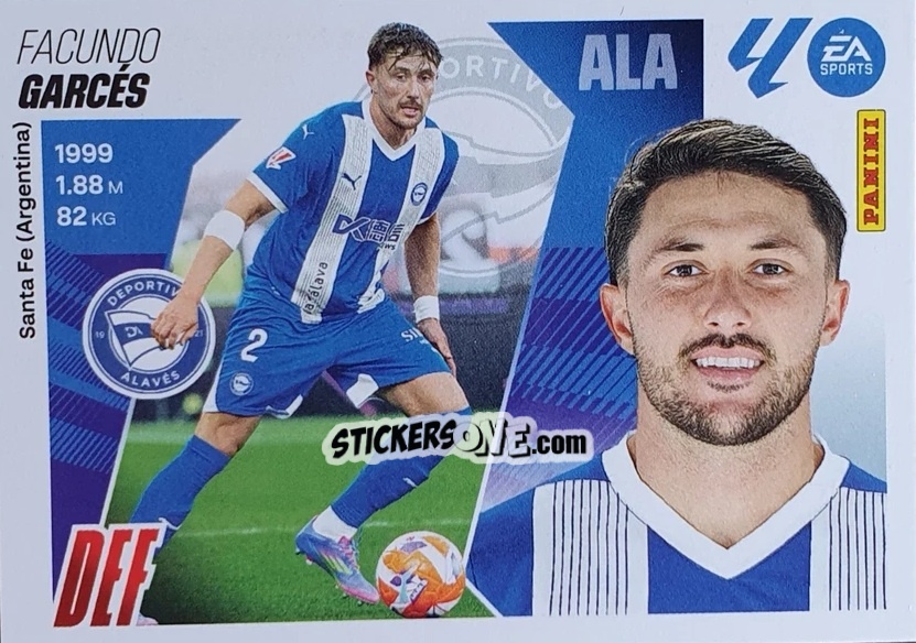 Cromo Garcés (7) - LaLiga 2025-2026
 n. 7 - Panini
