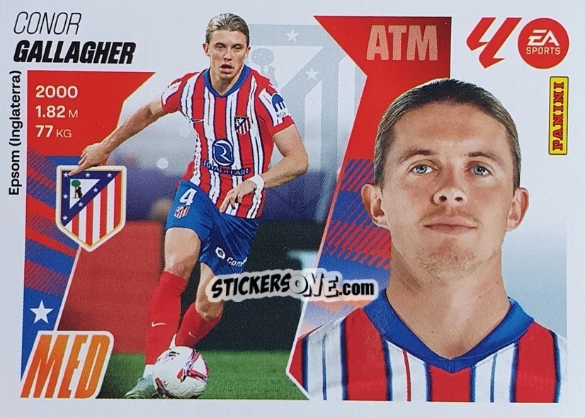 Figurina Gallagher (10) - LaLiga 2025-2026
 n. 80 - Panini