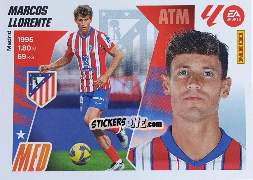 Sticker Marcos Llorente (11) - LaLiga 2025-2026
 n. 81 - Panini