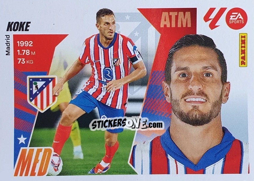 Cromo Koke (14) - LaLiga 2025-2026
 n. 84 - Panini