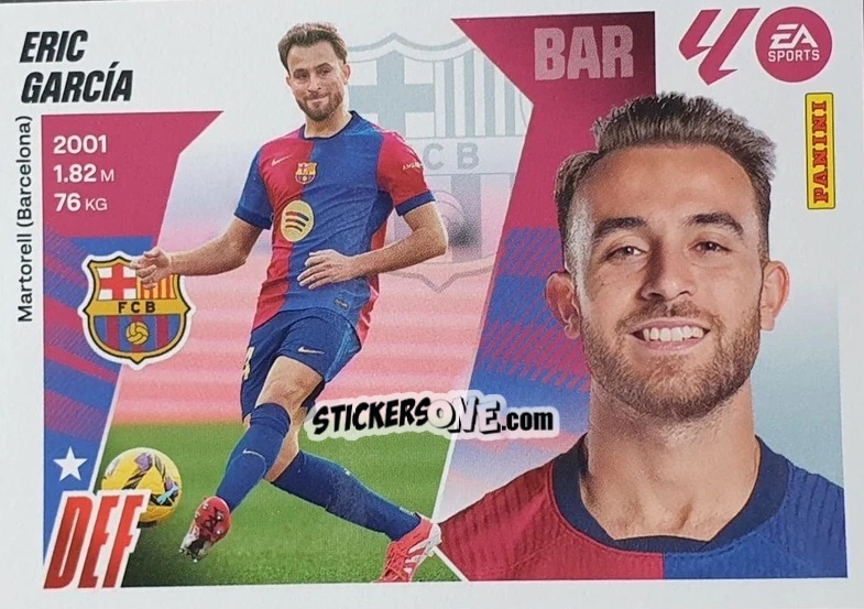 Cromo Eric García (9A) - LaLiga 2025-2026
 n. 110 - Panini