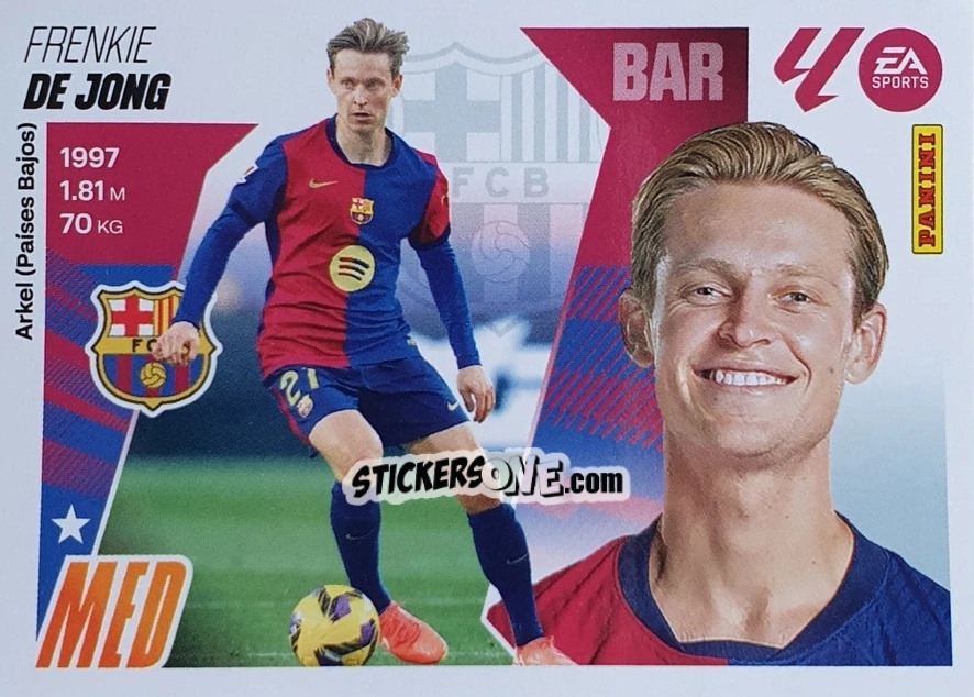Sticker de Jong (12) - LaLiga 2025-2026
 n. 116 - Panini