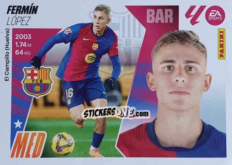 Sticker Fermín (13) - LaLiga 2025-2026
 n. 117 - Panini