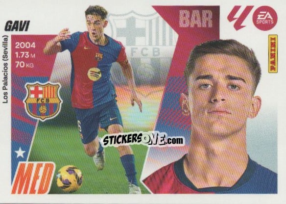 Sticker Gavi (14) - LaLiga 2025-2026
 n. 118 - Panini