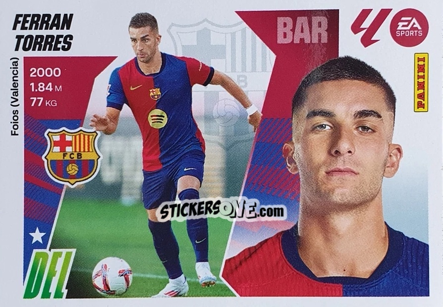 Cromo Ferran Torres (17) - LaLiga 2025-2026
 n. 121 - Panini