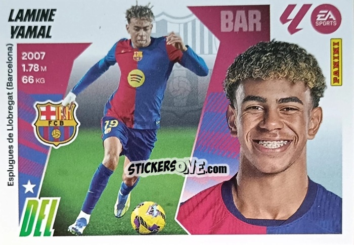 Figurina Lamine Yamal (19) - LaLiga 2025-2026
 n. 123 - Panini