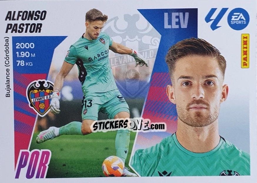 Figurina Alfonso Pastor (4) - LaLiga 2025-2026
 n. 314 - Panini