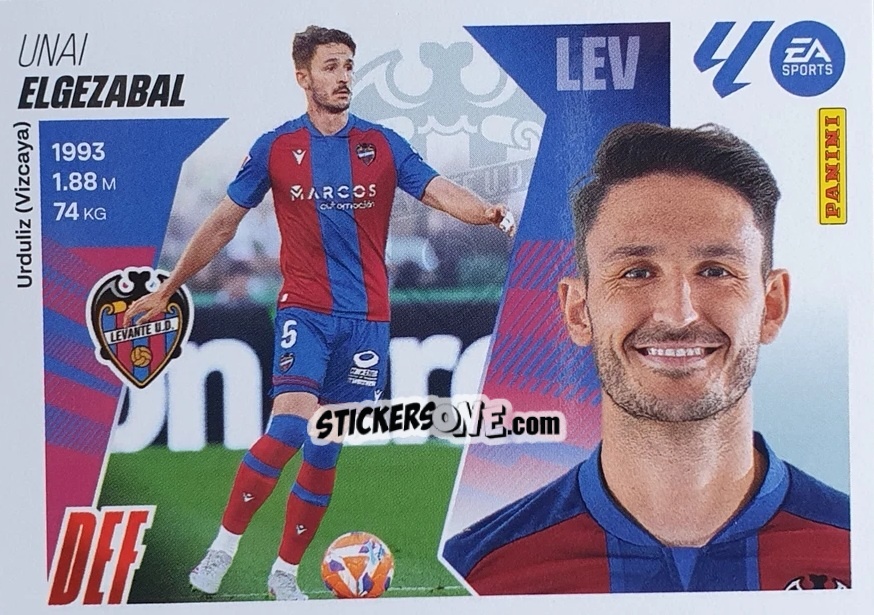 Sticker Elgezabal (9) - LaLiga 2025-2026
 n. 319 - Panini