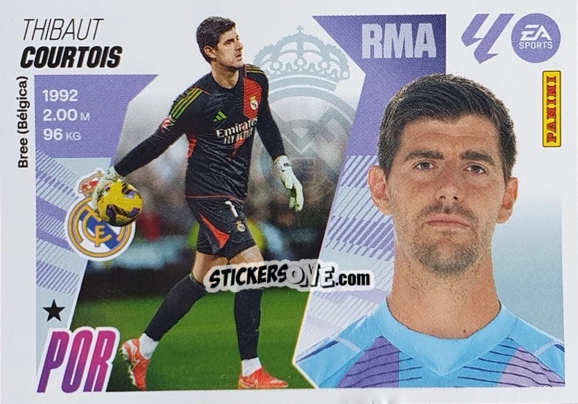 Figurina Courtois (3) - LaLiga 2025-2026
 n. 343 - Panini