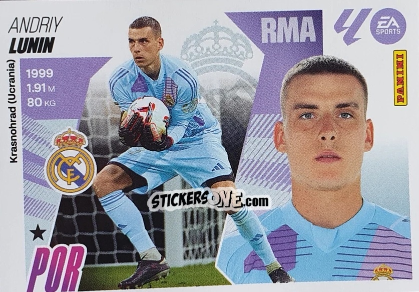 Sticker Lunin (4) - LaLiga 2025-2026
 n. 344 - Panini