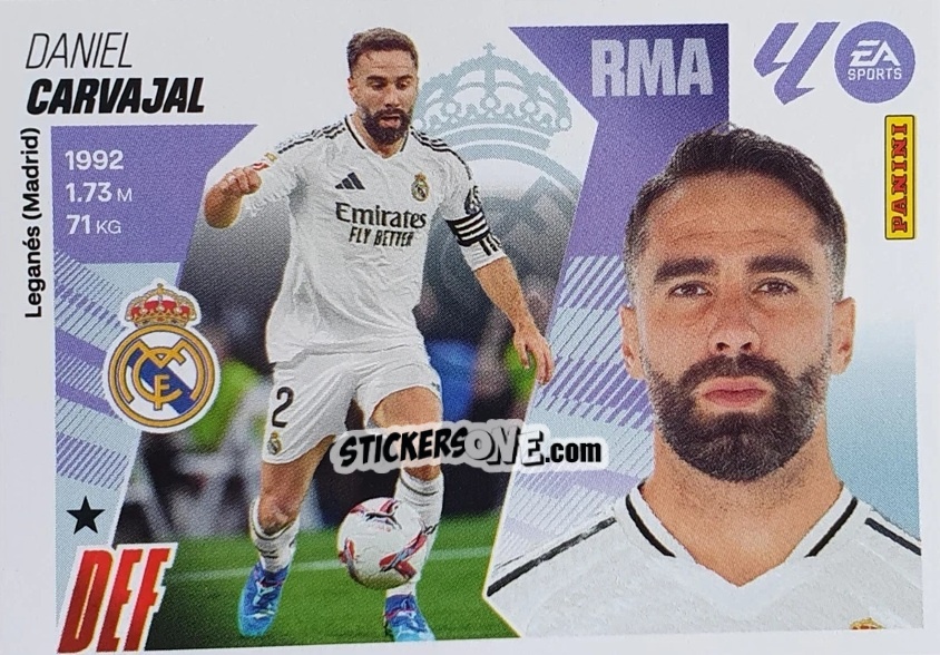 Sticker Carvajal (5) - LaLiga 2025-2026
 n. 345 - Panini
