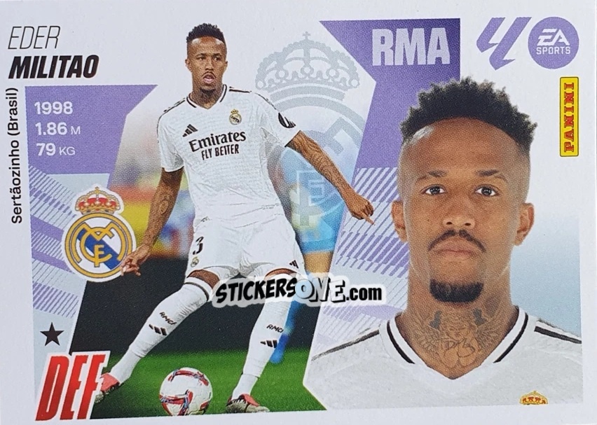 Figurina Militao (8) - LaLiga 2025-2026
 n. 348 - Panini