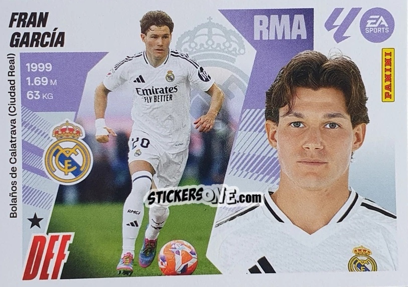 Sticker Fran García (10B) - LaLiga 2025-2026
 n. 351 - Panini