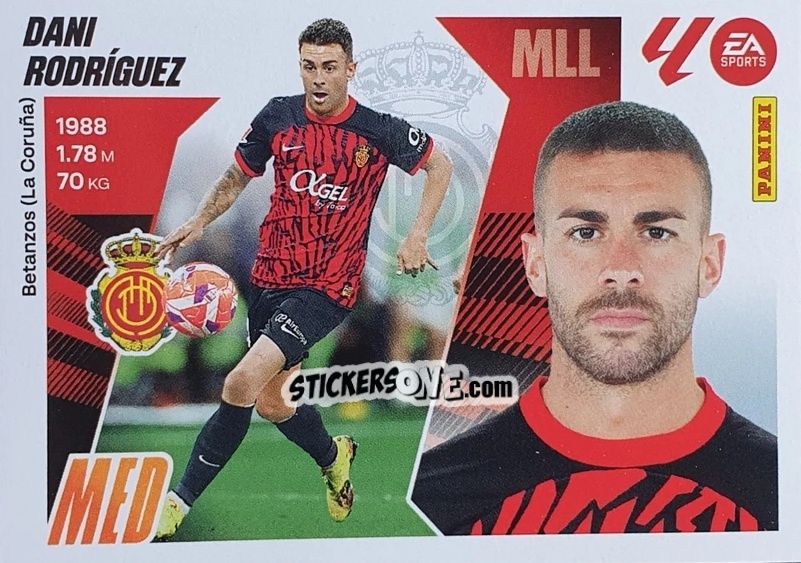 Figurina Dani Rodríguez (15) - LaLiga 2025-2026
 n. 386 - Panini