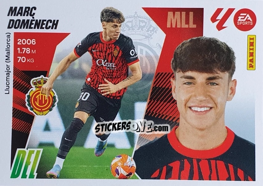Figurina Marc Domènech (17) - LaLiga 2025-2026
 n. 388 - Panini