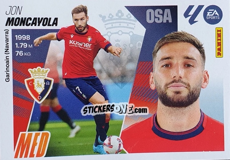 Figurina Moncayola (11) - LaLiga 2025-2026
 n. 411 - Panini