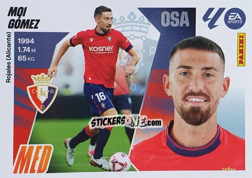 Figurina Moi Gómez (15) - LaLiga 2025-2026
 n. 415 - Panini