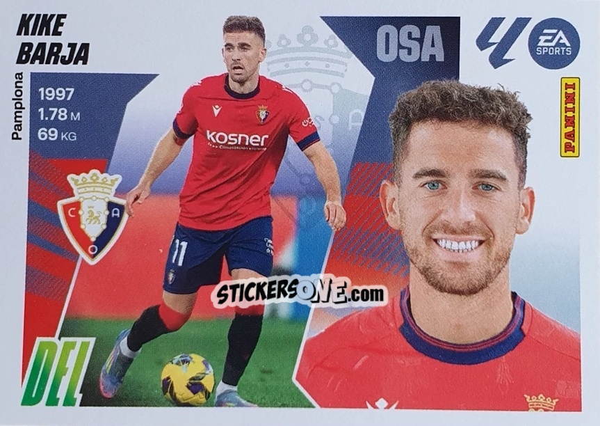 Figurina Kike Barja (18) - LaLiga 2025-2026
 n. 418 - Panini