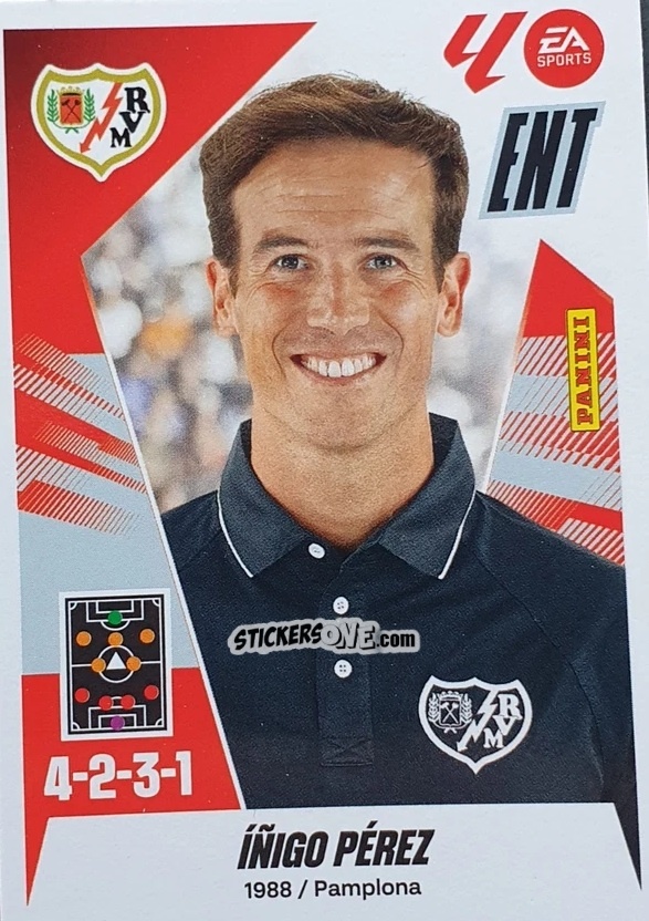Cromo Entrenador - Íñigo Pérez (2) - LaLiga 2025-2026
 n. 462 - Panini