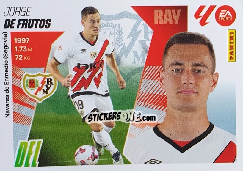 Figurina De Frutos (18) - LaLiga 2025-2026
 n. 479 - Panini