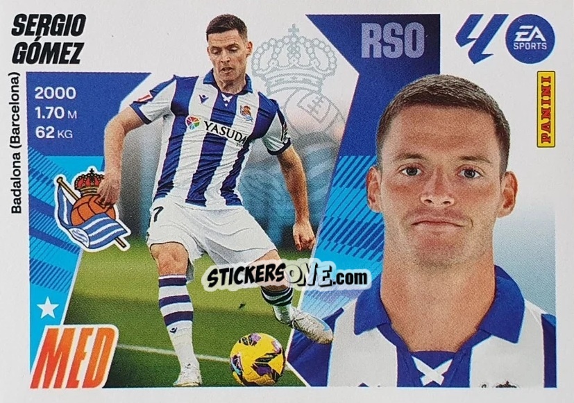 Figurina Sergio Gómez (13) - LaLiga 2025-2026
 n. 505 - Panini
