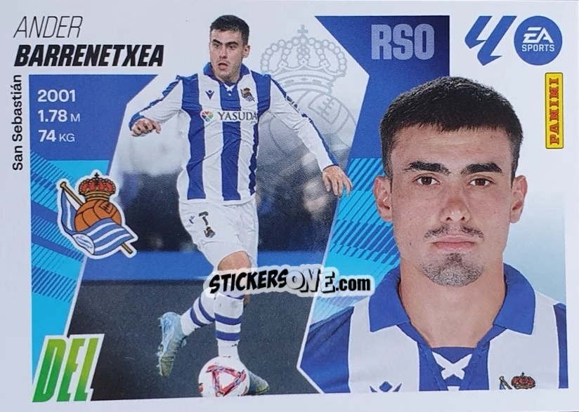 Sticker Barrenetxea (17) - LaLiga 2025-2026
 n. 510 - Panini