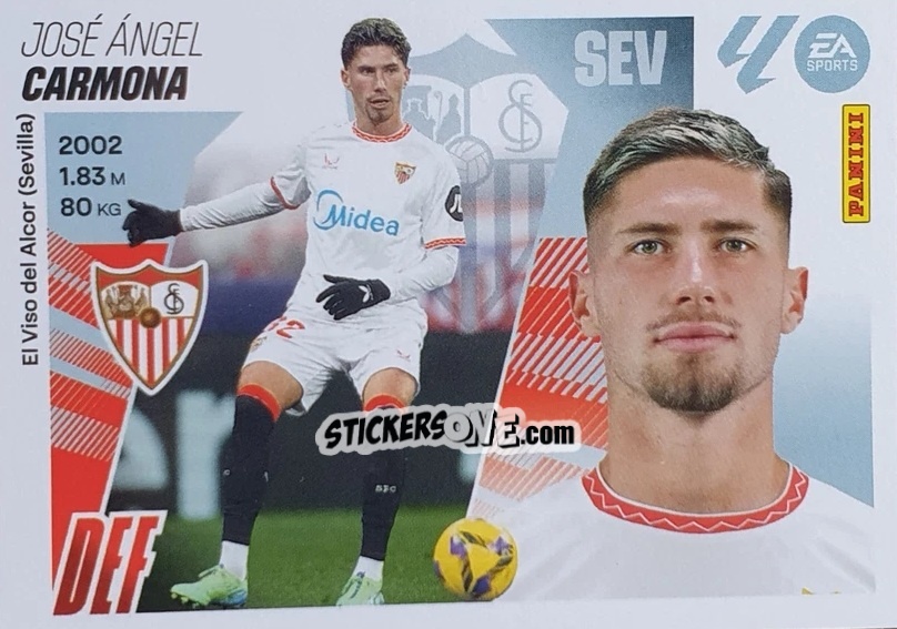 Figurina Carmona (5) - LaLiga 2025-2026
 n. 525 - Panini