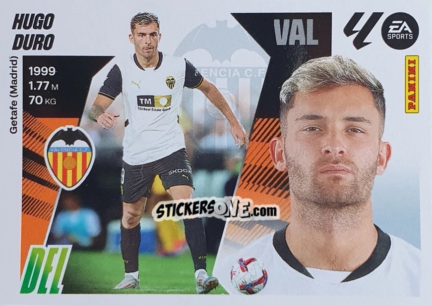 Cromo Hugo Duro (19) - LaLiga 2025-2026
 n. 571 - Panini