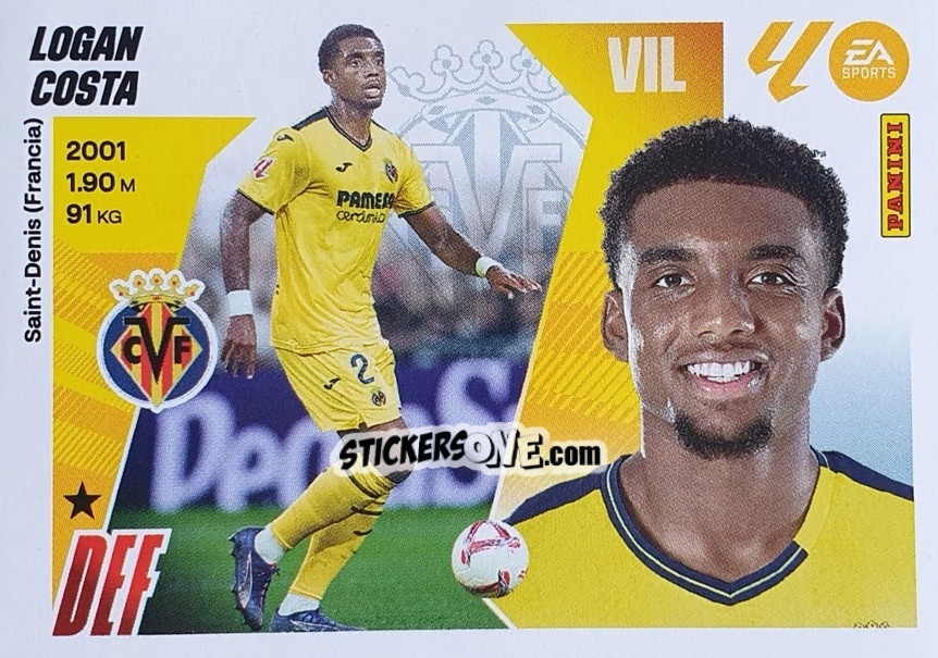 Sticker Logan Costa (7) - LaLiga 2025-2026
 n. 587 - Panini