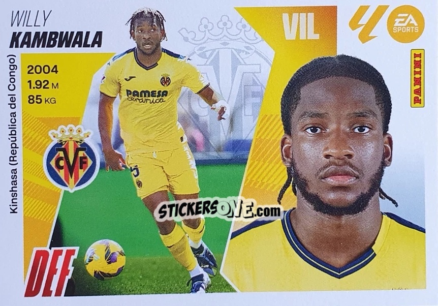 Sticker Kambwala (8) - LaLiga 2025-2026
 n. 588 - Panini