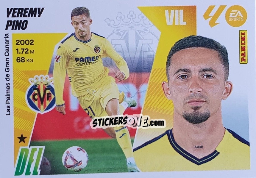 Sticker Yeremy Pino (15) - LaLiga 2025-2026
 n. 595 - Panini