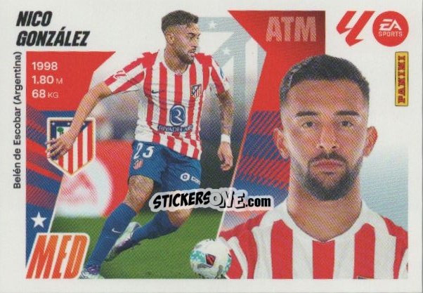 Sticker Nico González (12Bis) - LaLiga 2025-2026
 n. 94 - Panini