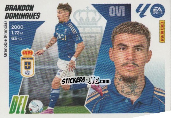 Cromo Brandon Domingues (22)- Real Oviedo - LaLiga 2025-2026
 n. 702 - Panini