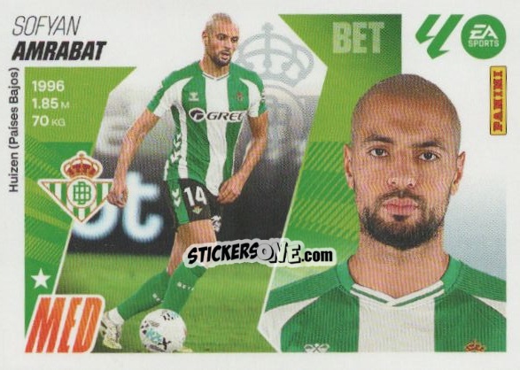 Cromo Amrabat (55) - Real Betis - LaLiga 2025-2026
 n. 735 - Panini