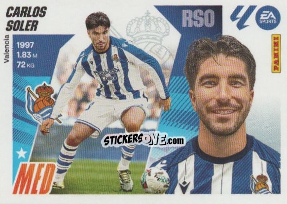 Figurina Carlos Soler (57) - Real Sociedad - LaLiga 2025-2026
 n. 737 - Panini