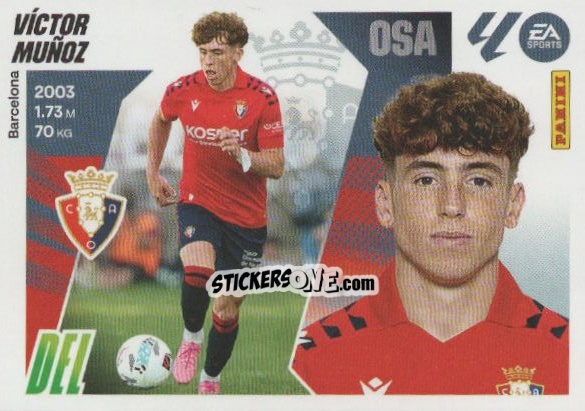 Figurina Victor Munoz (17) - LaLiga 2025-2026
 n. 417 - Panini
